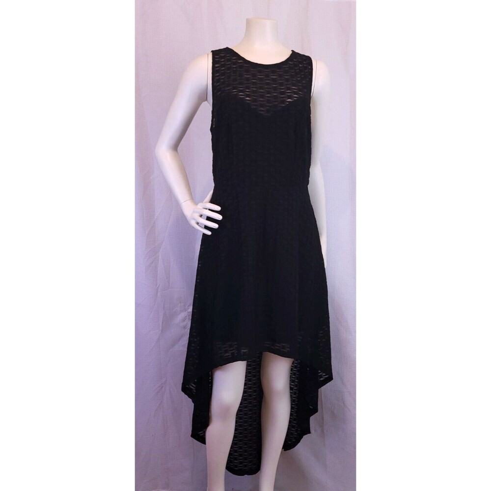 Material Girl Womens L Dress Lace Layered Tiered Princess Sheath Flare Bodycon